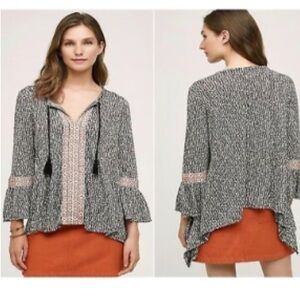 EUC Anthro Anama Riada Peasant Top